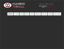 Tablet Screenshot of magic-wall.com
